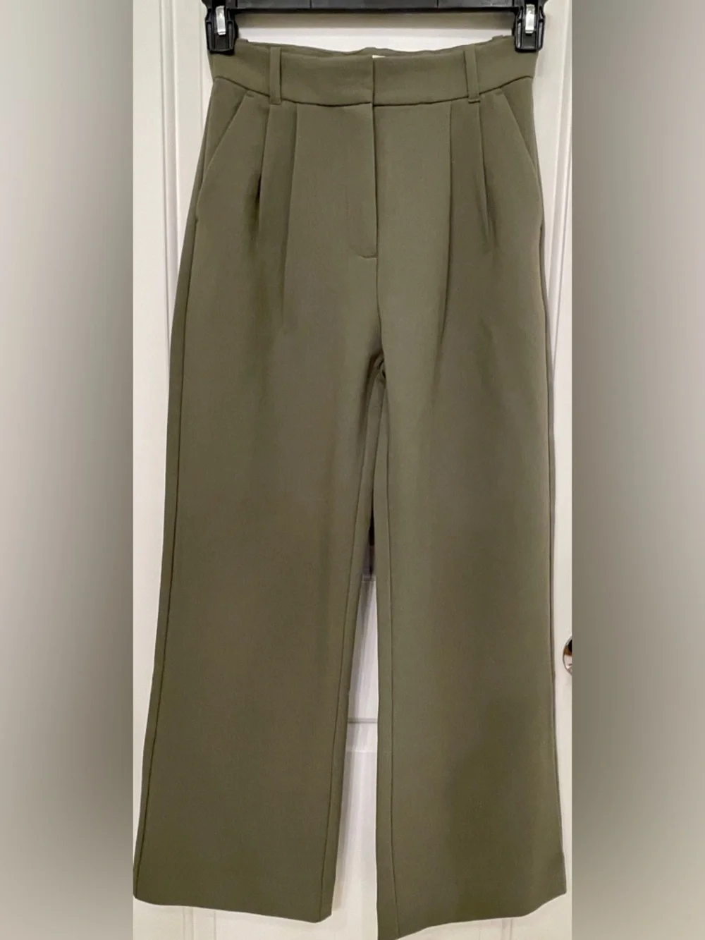 Abercrombie & Fitch Olive Utility-Style Trousers - Picture 2 of 4